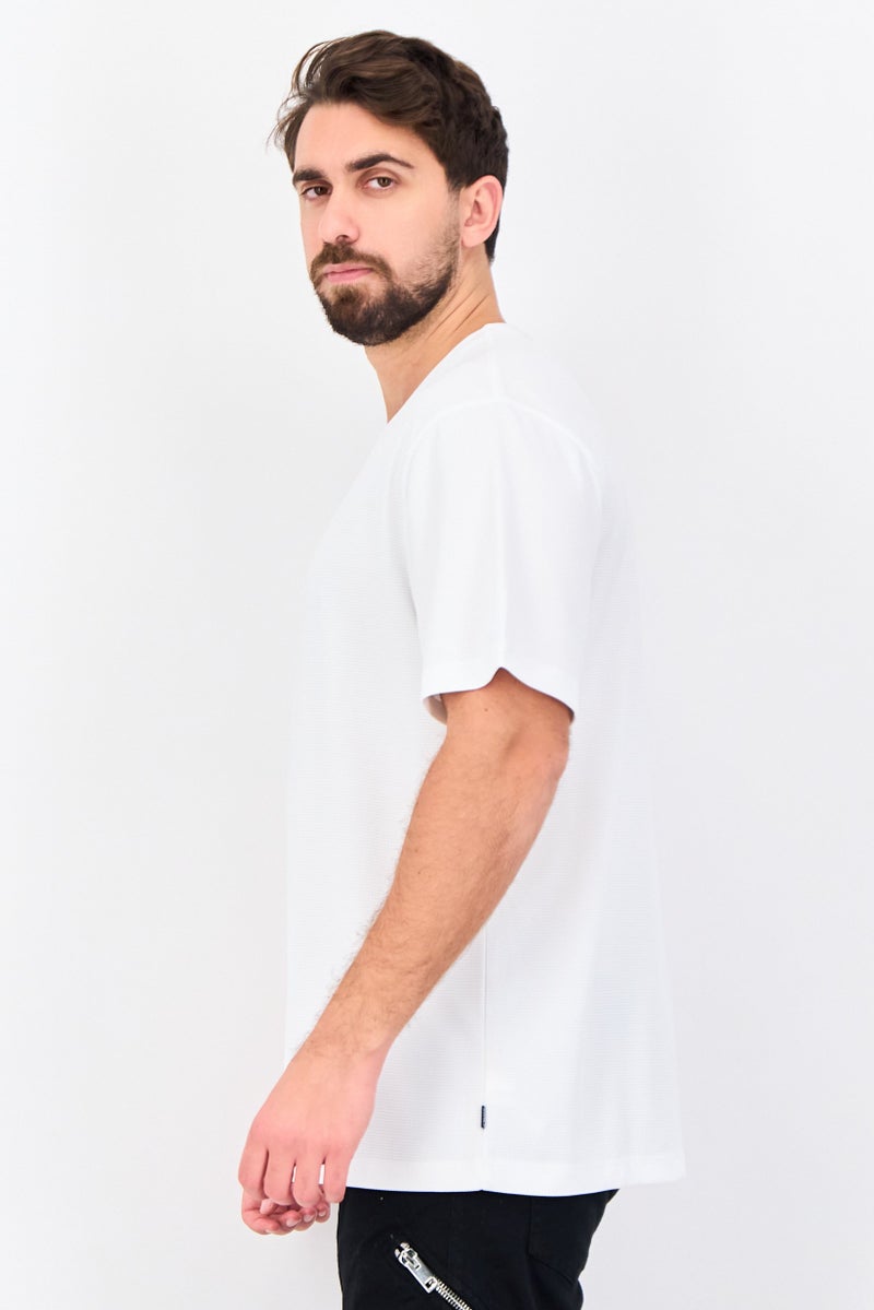 Chaps Men Sportswear Fit Short Sleeve Training T-Shirt, White - Image 2