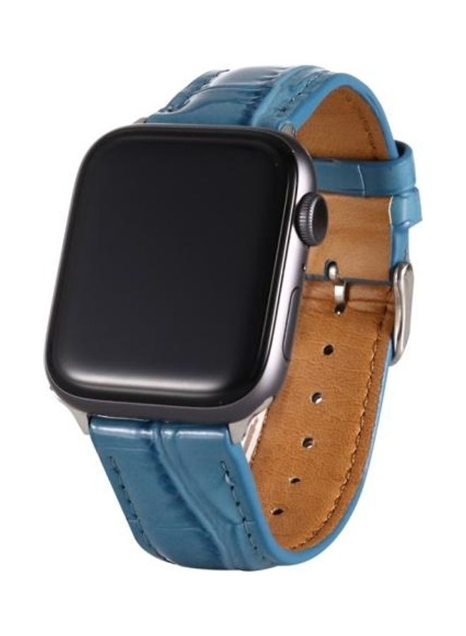 NIBEMINENT Ethnic Replacement Watchband For Apple Watch Series 1/2/3/4/5/6/7/SE 42/44/45mm Blue - Image 3