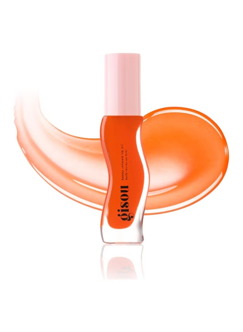 Gisou Honey Infused Lip Oil Set 6 × 8Ml – Cherry On The Cake, Honey Gold Shimmer, Mango Passion Punch, Watermelon Sugar, Strawberry Sorbet & Coconut Frost | Hydrating High- Shine