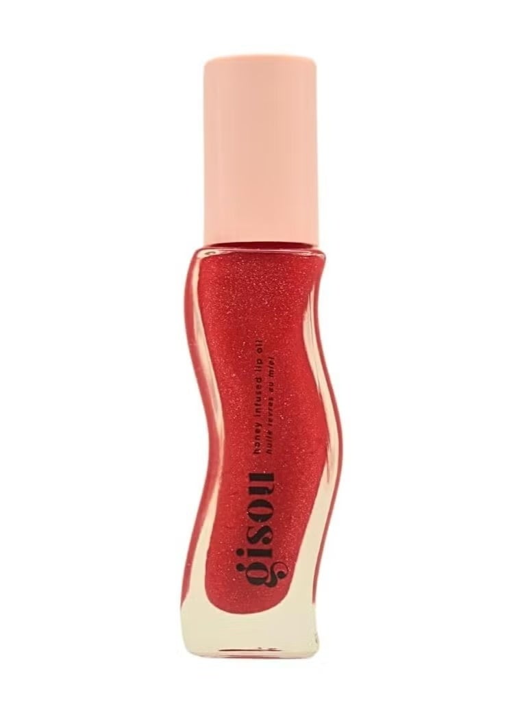 Gisou Honey Infused Lip Oil Set 6 × 8Ml – Cherry On The Cake, Honey Gold Shimmer, Mango Passion Punch, Watermelon Sugar, Strawberry Sorbet & Coconut Frost | Hydrating High- Shine