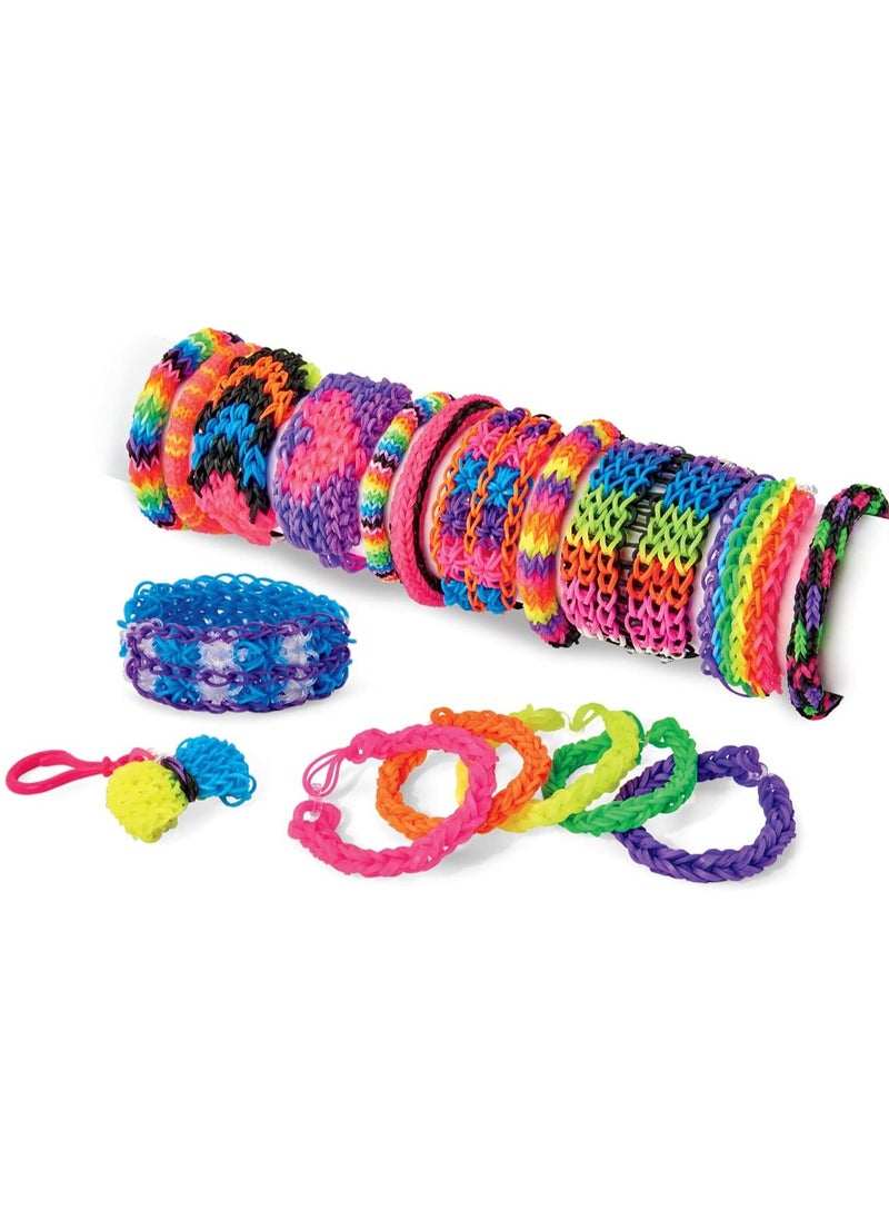 CraZLoom Super Cra-Z-Loom Bands Kit, Rubber Bands for Bracelet Making Kit DIY Art