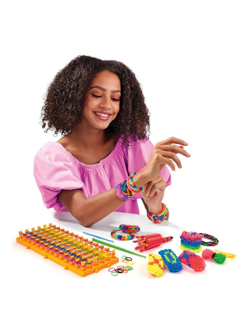 CraZLoom Super Cra-Z-Loom Bands Kit, Rubber Bands for Bracelet Making Kit DIY Art