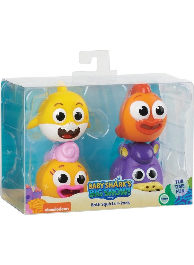 WowWee Baby Shark Bath Squirt Toy 4-Pack Big Show! - Image 1