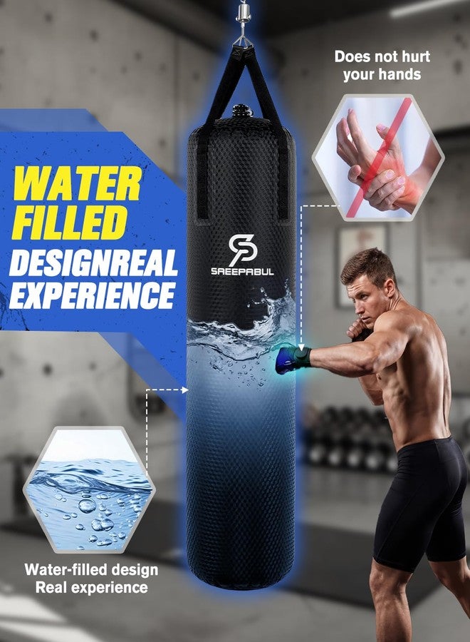 SAEEPABUL Water Punching Bag 4FT Heavy Bag for Boxing - Adjustable Weight (60 to 120 lbs) with Anti-Leak Design, Heavy-Duty Aqua Training Bag for Adults - Image 2