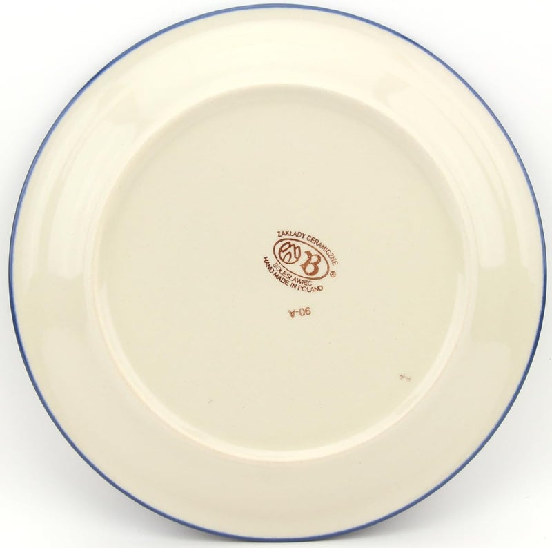 Polish Pottery Market Polish Pottery 11 Inch Dinner Plate from Zaklady Boleslawiec in Timeless Daisy Delight Design - Image 4