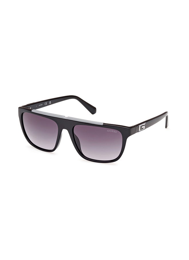 GUESS Men's UV Protection Rectangular Sunglasses - GU0012201B57 - Lens Size: 57 Mm  - Image 1