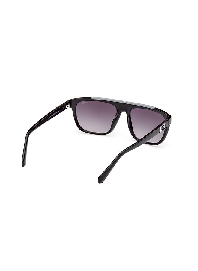 GUESS Men's UV Protection Rectangular Sunglasses - GU0012201B57 - Lens Size: 57 Mm  - Image 5