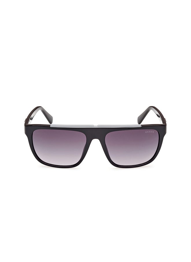 GUESS - نظارة شمسية مستطيلة للرجال مع حماية من الأشعة فوق البنفسجية - GU0012201B57 - مقاس العدسة: 57 مم - Image 1