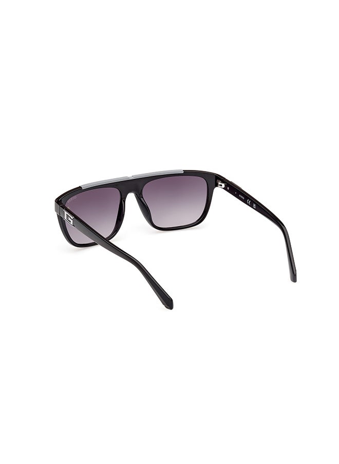 GUESS Men's UV Protection Rectangular Sunglasses - GU0012201B57 - Lens Size: 57 Mm  - Image 3