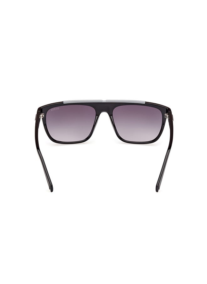 GUESS Men's UV Protection Rectangular Sunglasses - GU0012201B57 - Lens Size: 57 Mm  - Image 4