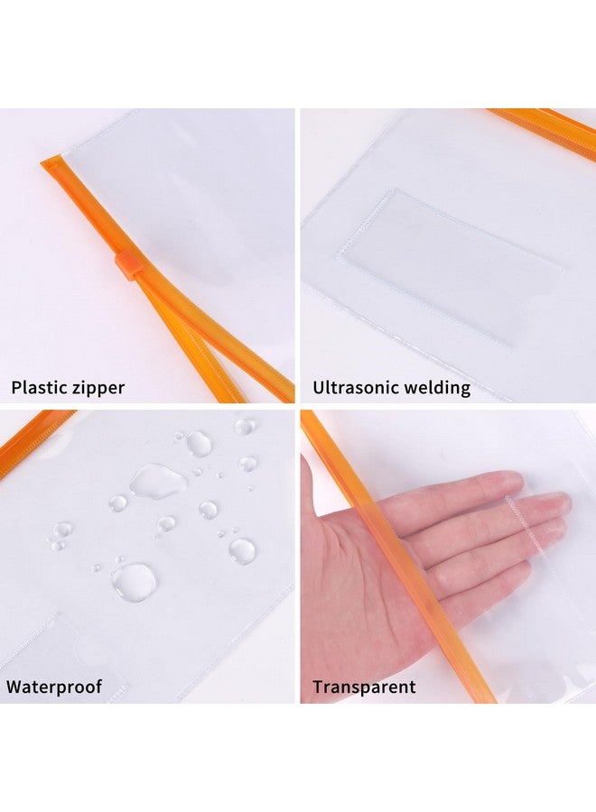 EOOUT 32Pcs Poly Zip Envelope, Reusable Envelopes, Pencil Case Bulk, Bill Bag, 9'' X 4.7'', A6 Size, 10 Colors, For Cash School And Office Supplies  - Image 3
