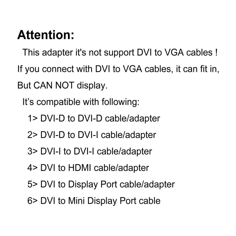 Arnorin DVI-D Male to DVI-I Female Port Saver Adapter Compact Size Gold Plated - Image 4