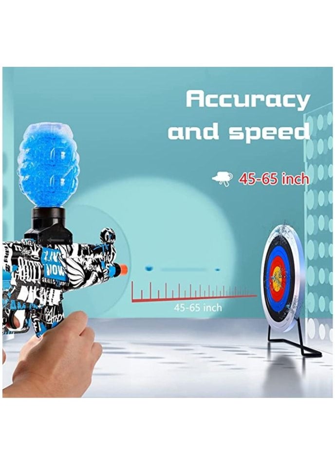 DUSALA - Dress-Up Accessories Toy gun Electric with Gel Ball Blaster Splatter Ball Blaster Automatic with 35000+ Water Beads and Goggles for Outdoor Activities - Image 1