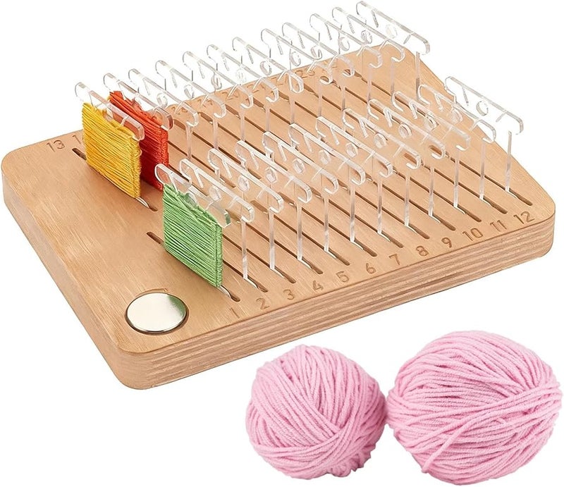 Wooden Embroidery Thread Storage Organizer With 24 Slot Spool Dividers - Image 2