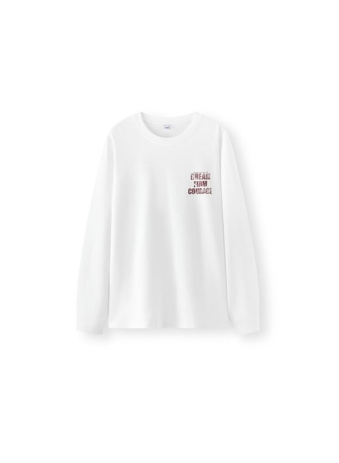 Semir Men's Long Sleeve T-shirt Autumn Base Layer Vintage Street Letter Print 107525101101 - Image 3