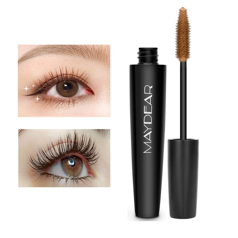 Maydear Brown Mascara for Eyelashes, Waterproof Long Lasting Smudgeproof Color Mascara for Women Fast Dry Lengthening Eye Makeup Party Stage Use - Image 2