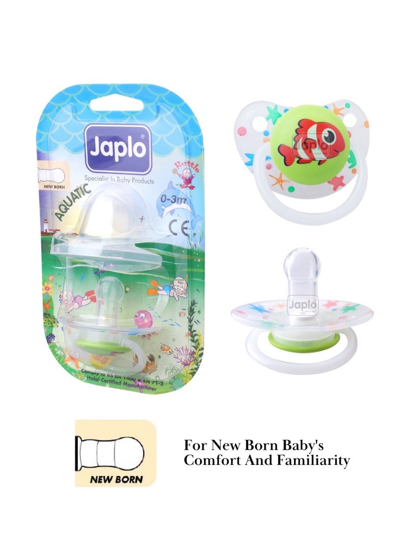 جابلو لهاية سيليكون مائية مع غطاء ومقبض متوهج ليلي للأطفال حديثي الولادة - Image 1