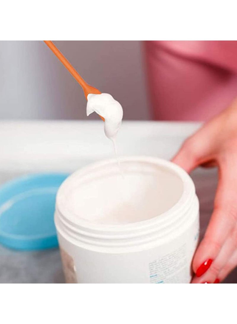 KASTWAVE 5 PCS Color Mini Thin Silicone Slim Spatulas Gadget Set, Small Jar Long Handle Skinny Makeup Spatula Tiny Scraper Tool, Slender Narrow Can Bottle Cosmetic Last Drop Spatula - Image 4