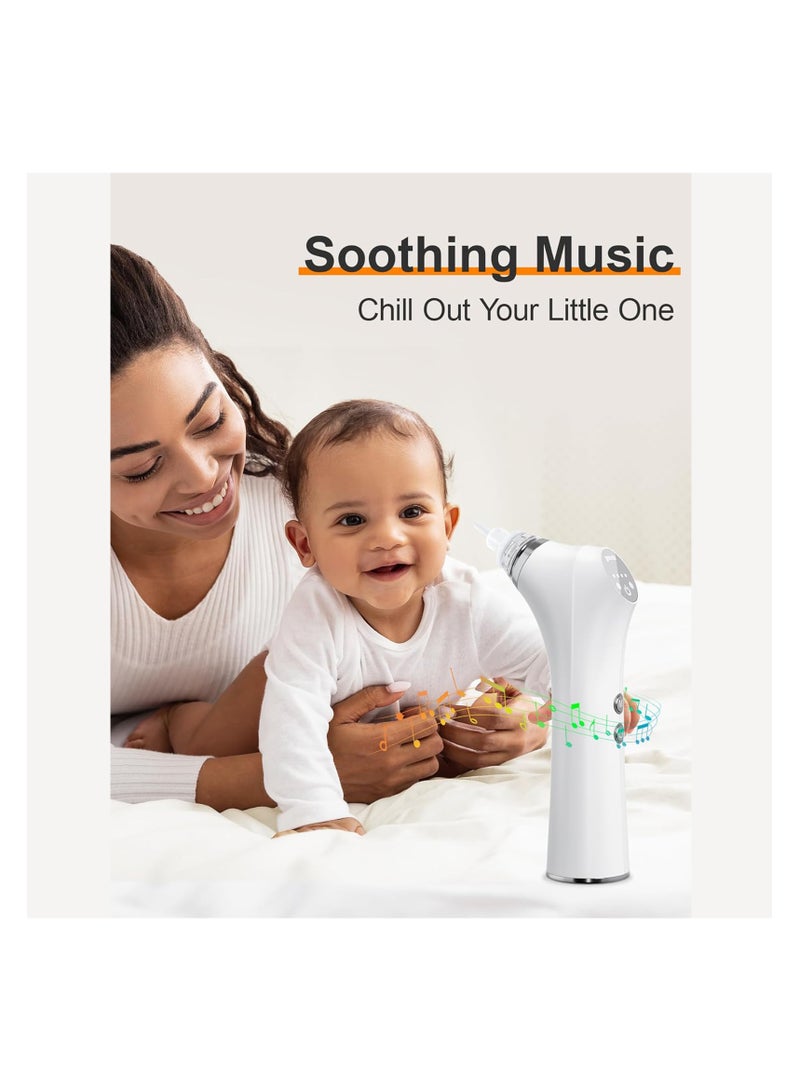 SYOSI 1PCS Automatic Nose Cleaner with Silicone Nose Tips & 3 Levels of Suction & Music Soothing Function Rechargeable Portable - Image 5