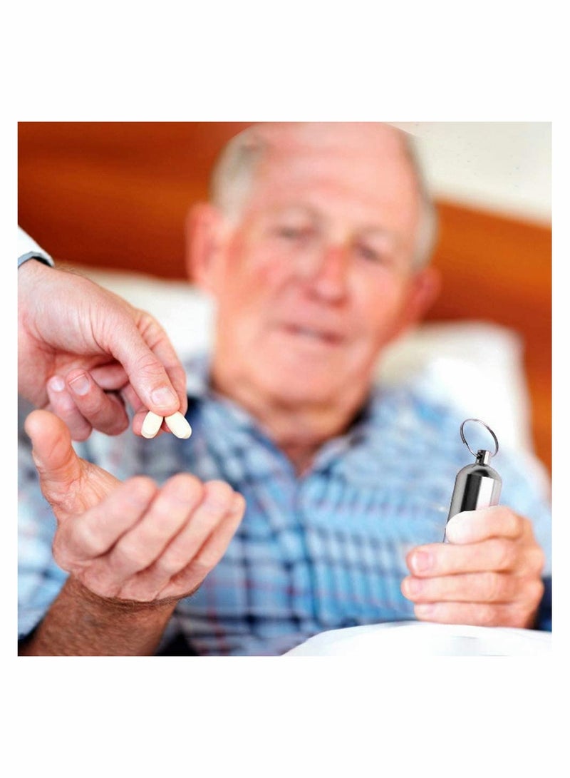 حامل حبوب مفاتيح ميني من سانوبي 12 قطعة، علبة مقاومة للماء للاستخدام اليومي بـ 7 ألوان - Image 3