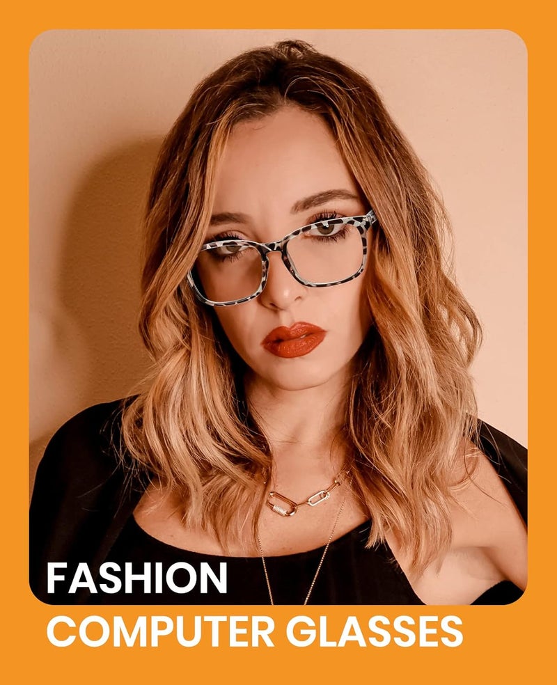 Cyxus Blue Light Glasses for Men Women Reduce Eye Strain UV Blocking for Computer Screen 8082 - Image 2