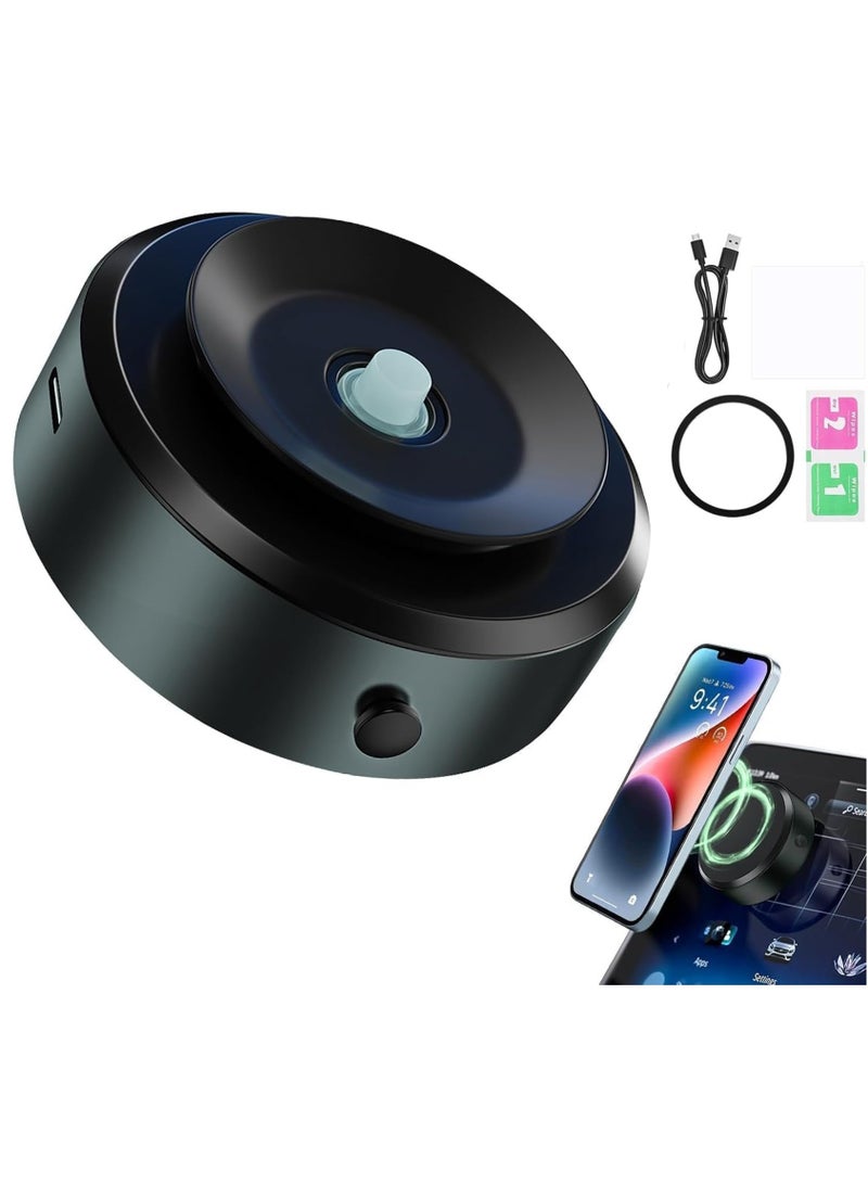 ELTRAZONE Suction Magnetic Phone Holder for Car – Vacuum Suction Mount, Magnetic Car Phone Holder for iPhone, Cup Holder Design - Image 1