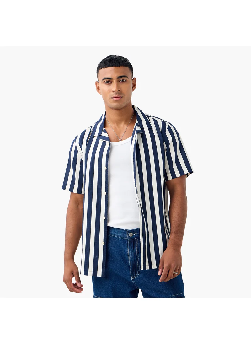 Lee Cooper Lee Cooper Regular Fit Striped Collared Shirt