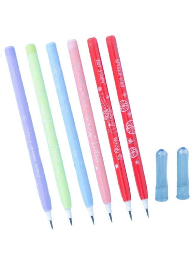 Disney (Disney) Mechanical Pencil With Refillable Lead, Bullet Hb Pencil For Kids Writing, Cartoon Stationery, 4-Pack/ Marvel A73105-A1X - Image 3
