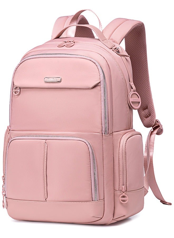 Chantria CB00786 Stylish Anti-theft 15.6-Inch Laptop Water-resistant For Travel Work School Business For Women Fashion Durable Casual Backpack Bag - Pink  - Image 1