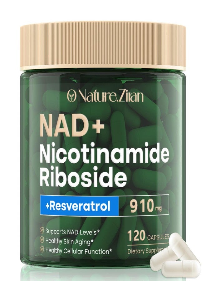 KZUO NAD Supplement 120 Capsules, Liposomal Nicotinamide Riboside, Resveratrol, Quercetin, NAD Nicotinamide Riboside Resveratrol 910mg for Women & Men, NAD Supplement for Anti Aging and Cell Regeneration - Image 1