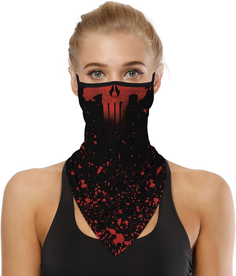 YAYOUREL Neck Gaiter Face Mask Covering Bandanas for Men Women Summer UV Face Scarf Mask Cover Facemask Balaclava Headbands - Image 2