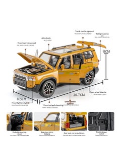 Toyland 1:24 Scale Alloy SUV Model Car – Die-Cast Toy with Lights, Sounds & Pull-Back Action  - Image 5