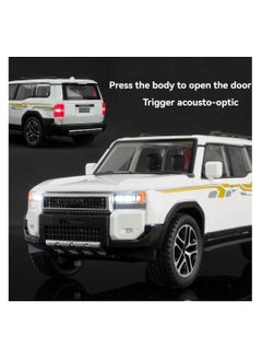 Toyland 1:24 Scale Alloy SUV Model Car – Die-Cast Toy with Lights, Sounds & Pull-Back Action  - Image 3