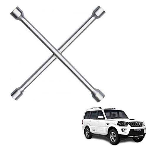 Autokaar 4 Way Car Tyre Screws Wrench Wheel Pana Spanner (17 x 18 x 19 x 21 mm) for Mahindra Scorpio - Image 2