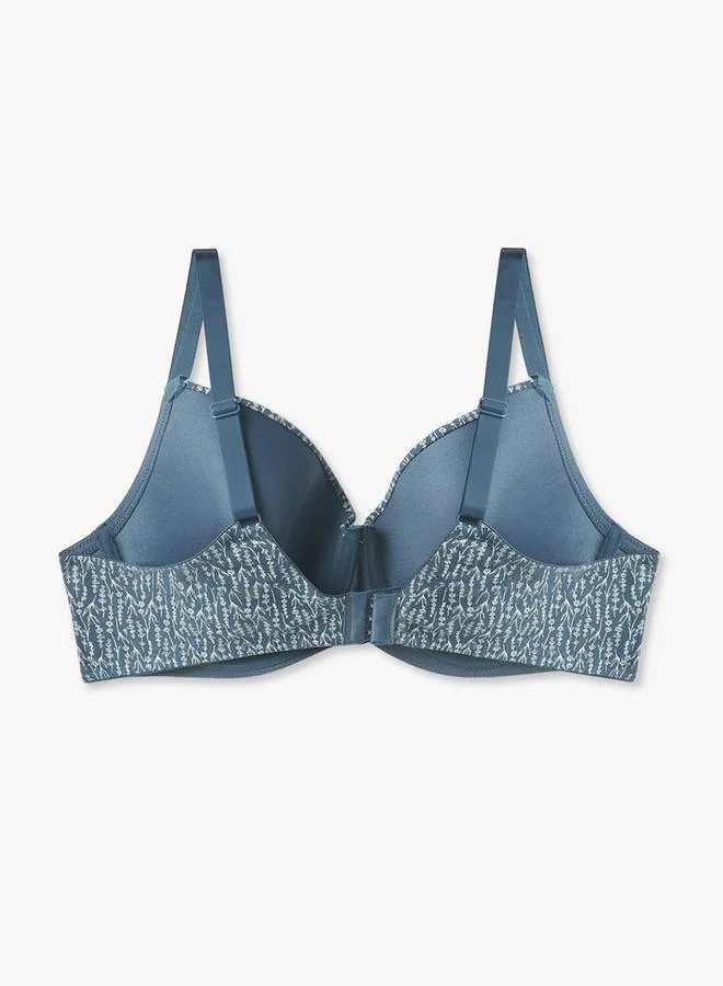 Splash FAV Printed Balconette Bra with Adjustable Straps