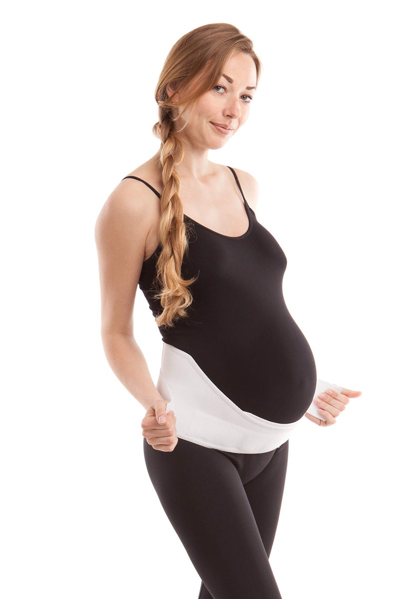 Gabrialla Made in USA Pregnancy Belly Band Soft Breathable Maternity Belly Band Pregnancy Belt for Back Pelvic Waist