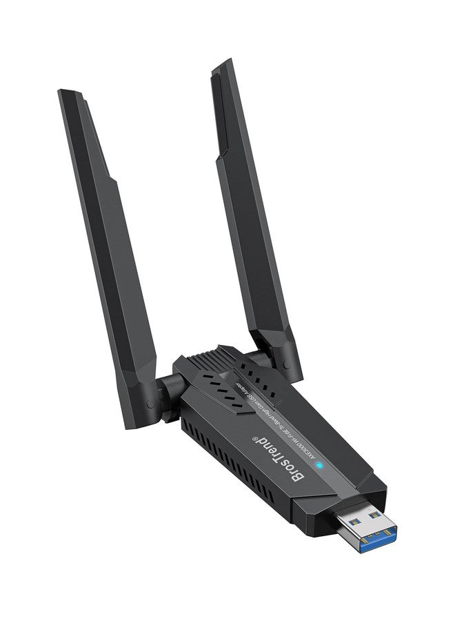 BrosTrend AXE3000 Tri-Band Linux WiFi Adapter Plug & Play for Ubuntu, Fedora, Mint, Debian, Arch, Kali, Manjaro, openSUSE, Raspberry Pi OS etc. Linux USB WiFi Adapter for PC, WiFi-6E 6GHz /5GHz/2.4GHz - Image 1