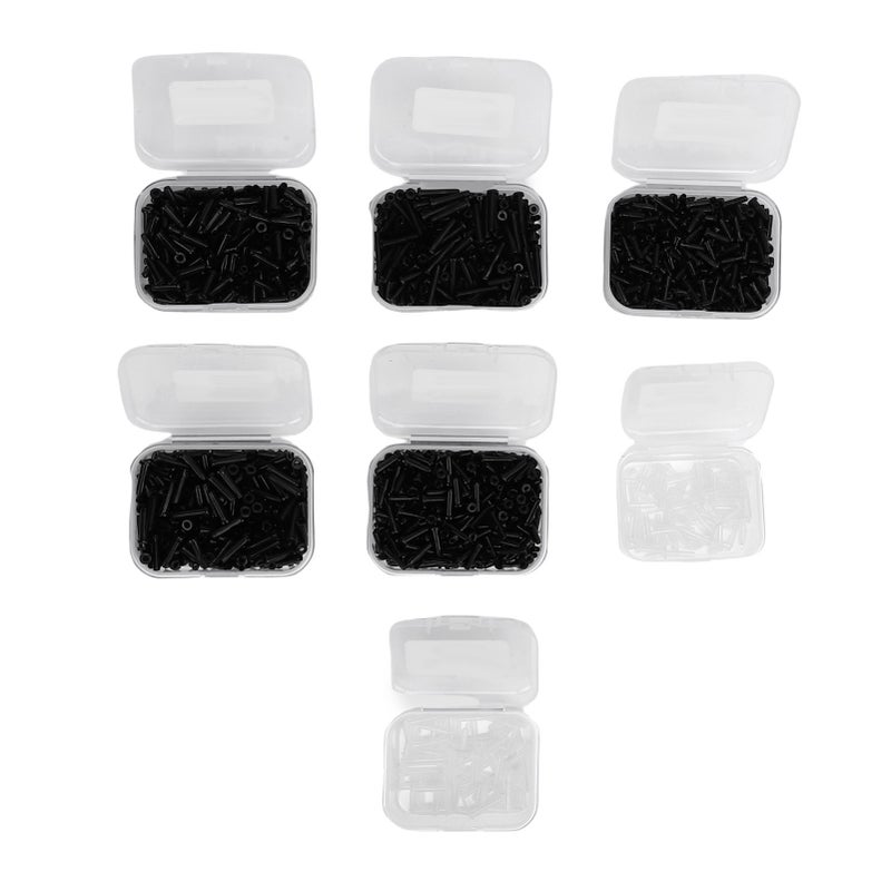 Badminton String Protector Single and Double Hole Anti Collapse Badminton Racket Grommets Assortment Kit N12 Black - Image 5