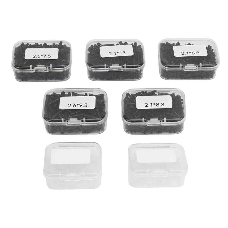 Badminton String Protector Single and Double Hole Anti Collapse Badminton Racket Grommets Assortment Kit N12 Black - Image 1