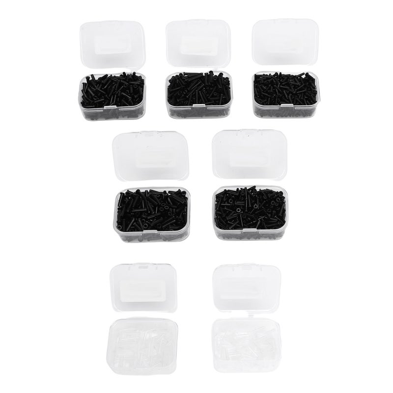 Badminton String Protector Single and Double Hole Anti Collapse Badminton Racket Grommets Assortment Kit N12 Black - Image 4
