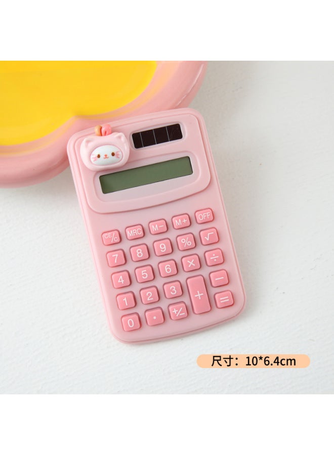 Cartoon Portable Mini Calculator Customized For Students, Creative Stationery, Cute Small Computer, Office Supplies
