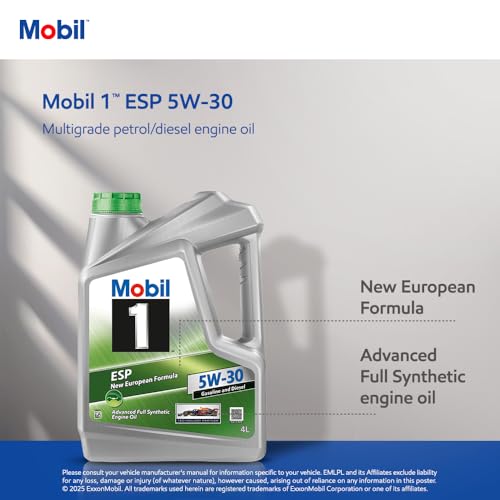 Mobil 1 ESP 5W-30 Fully Synthetic Motor Oil (4L) - Image 3