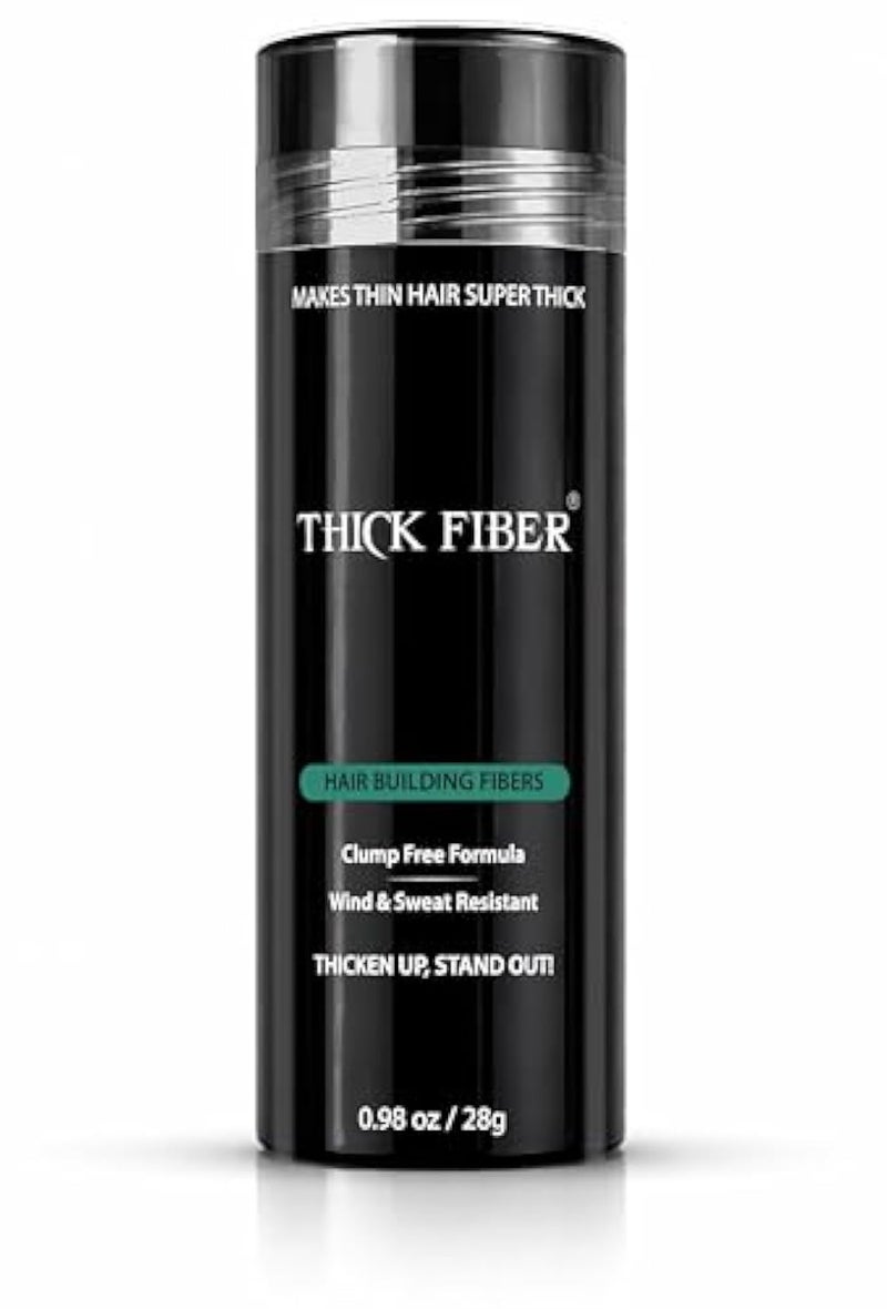 Thick Fiber Hair Building Fibers, Black - 25 gm - Image 1