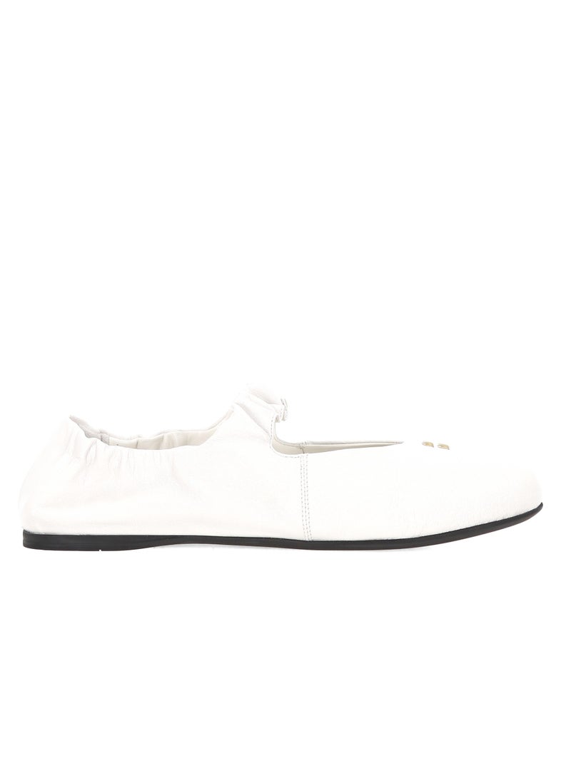 مياو مياو حذاء باليرينا بزخارف من جلد النابا - Image 2