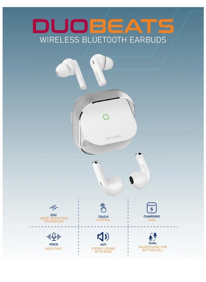 Moxedo Duo Beats 2 in 1 Wireless Bluetooth 5.3 Earbuds Dual Microphone Clear Calls, Sweat Resistance Easy Touch Control with Noise Reduction Technology - pzsku/Z312D0E1A66B7B8AAD3FDZ/45/_/1737402895/e6e97ca8-cb63-4135-b07f-6490a43f5e8e