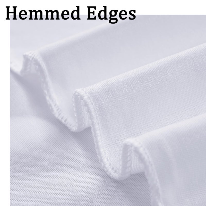 NSSONBEN 20ftx10ft White Backdrop Curtains for Weddings Parties, Wrinkle Free 4 Panels Silky Polyester Photo Backdrop Drapes Back Drop Cloth Drapery for Birthday Mother'sDay Photography Background - Image 4