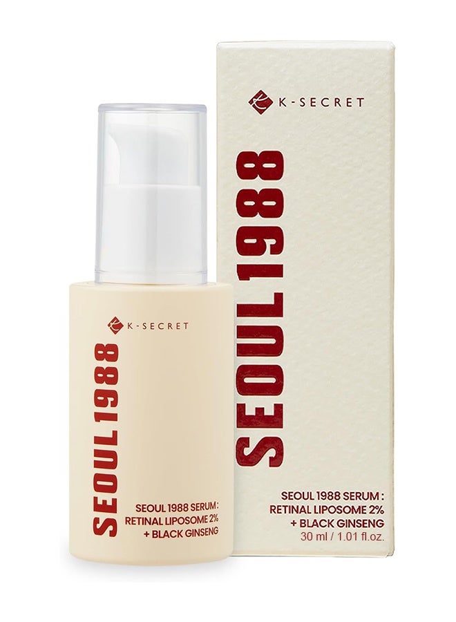 K-SECRET Seoul  1988 Retinal Serum, 2% Retinal Liposome,  Moisturize Skin and Improve Uneven Skin Tone, Anti Aging and Wrinkle Face Cream, 30ml - Image 1
