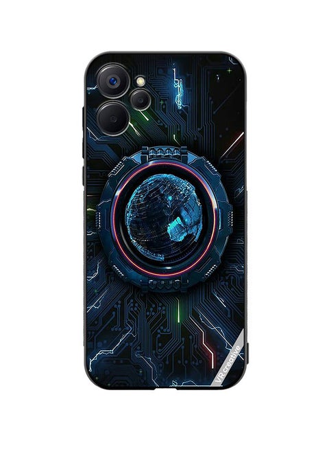 Protective Case Cover For Realme 9i 5G Rainmeter Design Design Multicolour