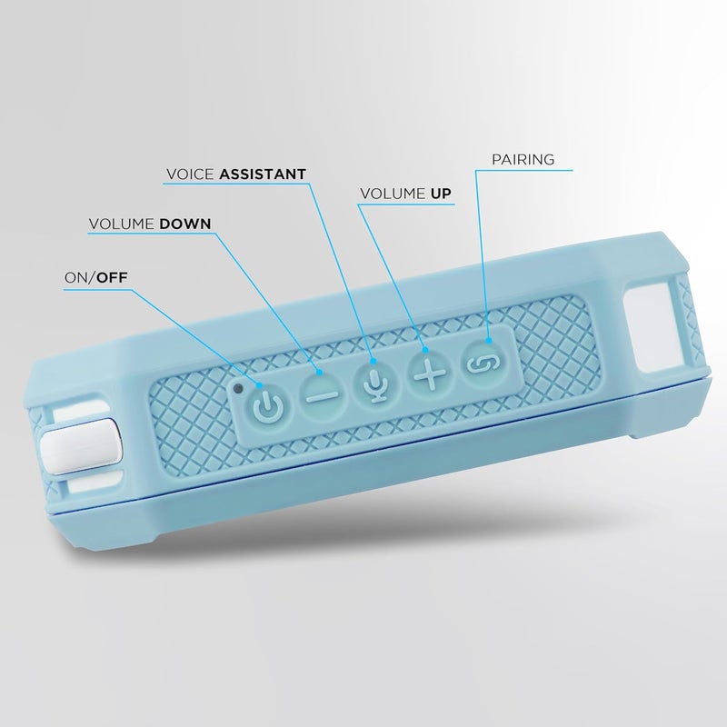 Altec Lansing Portable Bluetooth Speaker HYDRAMINI 2.0, IP67 Waterproof, Portable Speaker, 12h Playtime, Wireless Pairing, USB-C Quick Charge, Magnetic Bluetooth Speaker, Voice Assistant Integration - Image 4