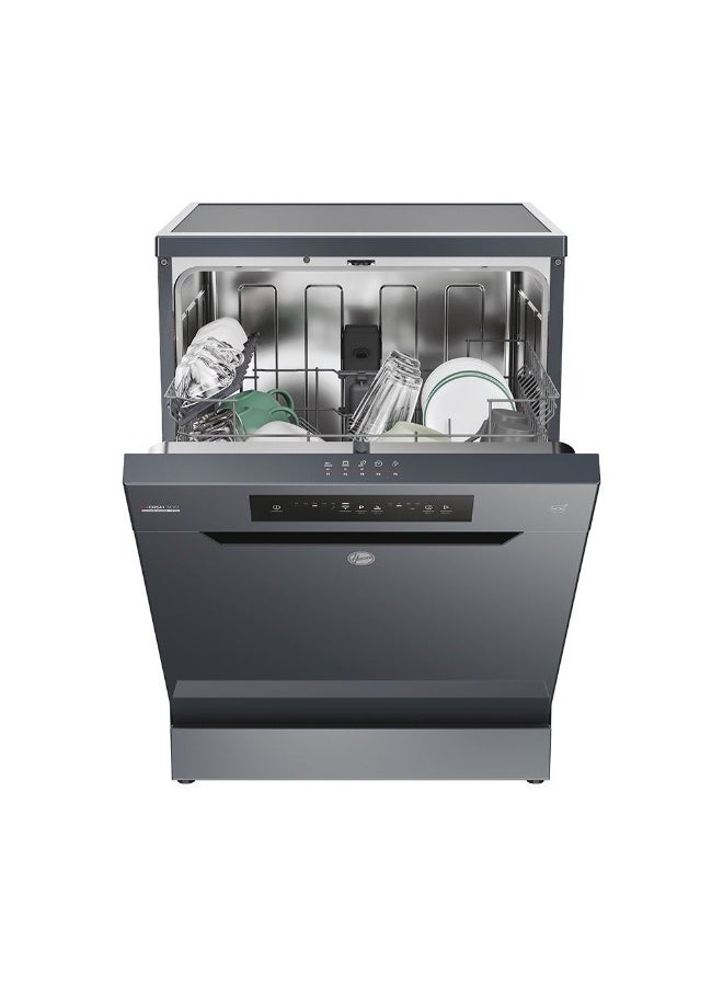 هوفر Dishwasher 13 Person 60 cm Inverter Digital 5 Programs Anthracite HF3E9L0A-EG HF3E9L0A-EG Black - Image 3